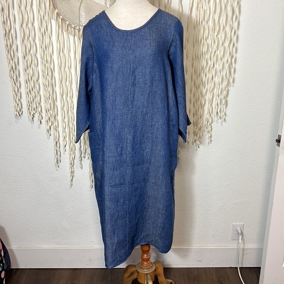 Tancredi & Morgen Dresses & Skirts - SOLD Tancredi & Morgen Chambray Lightweight Garden Dress O/S